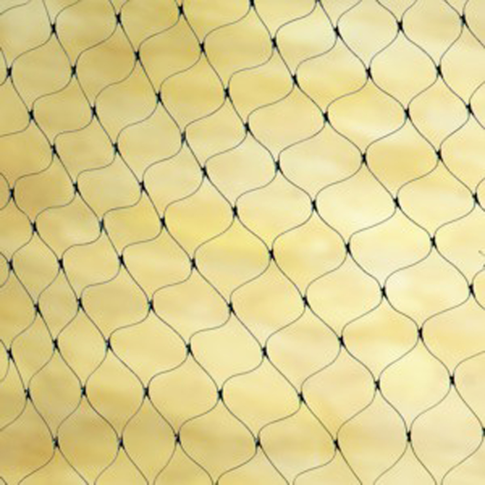 Rope Form Crop Pond Netting Black 100m x 6m 30mm mesh Netting