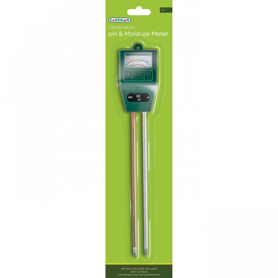 Gardman Combination pH Moisture Meter Thermometers Soil Testing