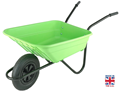 Lime Green Garden Wheelbarrow 120kg 