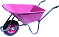 Pink Garden Wheelbarrow 120kg 