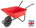 Red Garden Wheelbarrow 120kg 