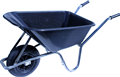 Black Garden Wheelbarrow 120kg 