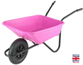 Pink Garden Wheelbarrow 120kg 